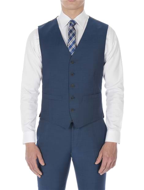 Dark Teal Blue Tonic Camden Waistcoat