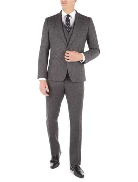 Smoked Pearl British Tweed Camden Fit Jacket