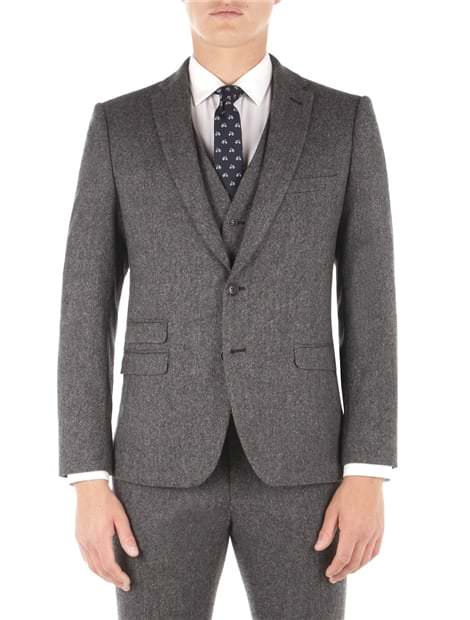 Smoked Pearl British Tweed Camden Fit Jacket