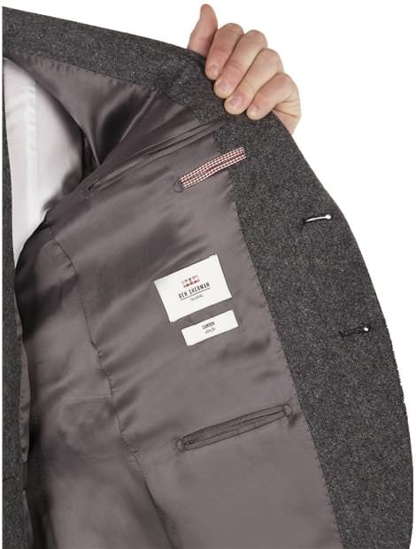 Smoked Pearl British Tweed Camden Fit Jacket