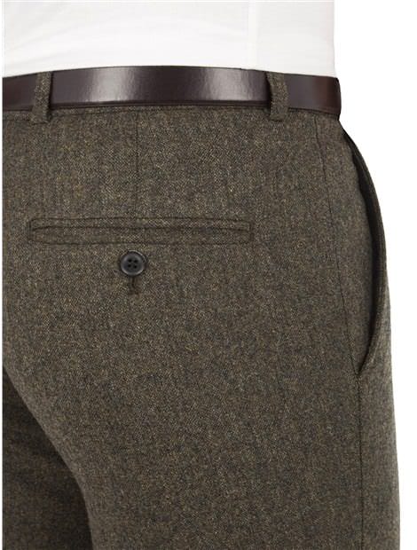 Rifle Green British Tweed Camden Trouser