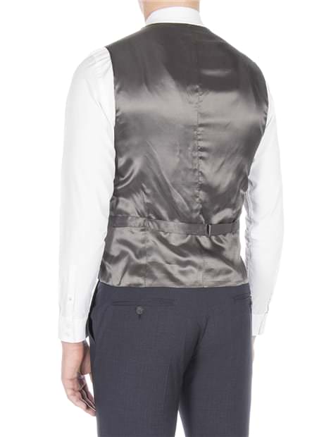 Peacoat broken check waistcoat