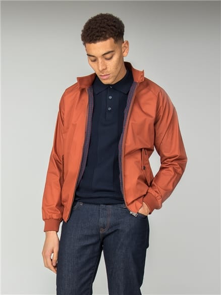 Orange Harrington Jacket