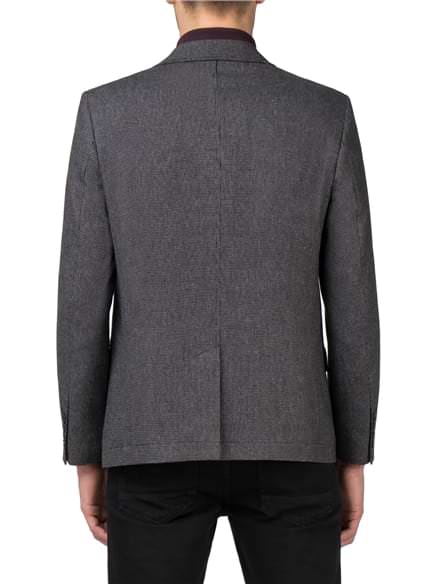 Micro Check Double Breasted Jacket