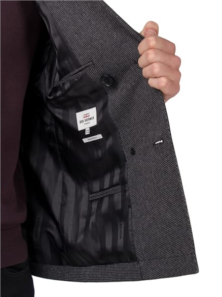 Micro Check Double Breasted Jacket