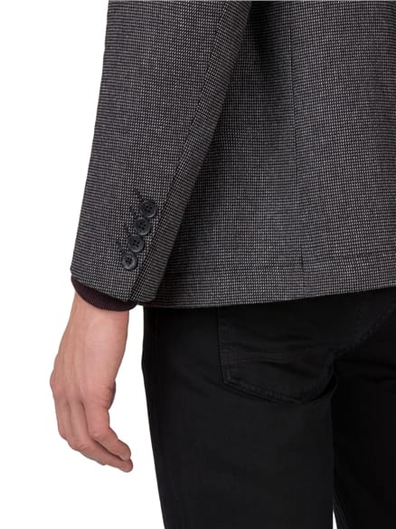 Micro Check Double Breasted Jacket