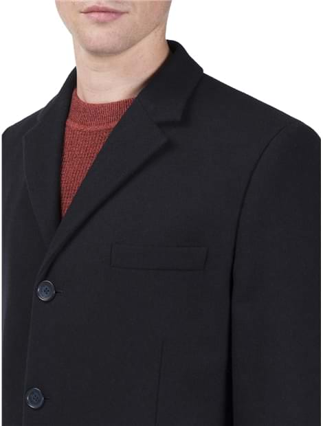 Covert Coat Navy