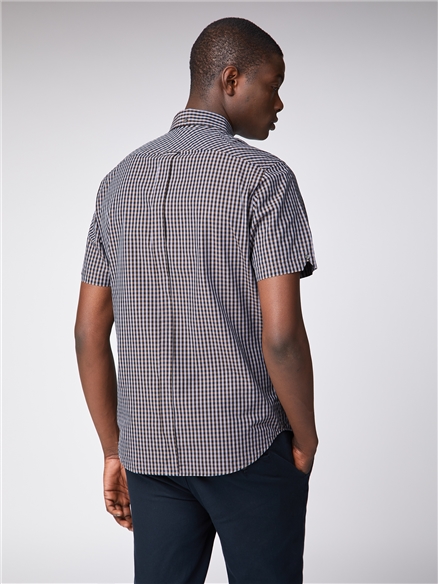 Men's Dark Grey Gingham Shirt | Ben Sherman | Est 1963