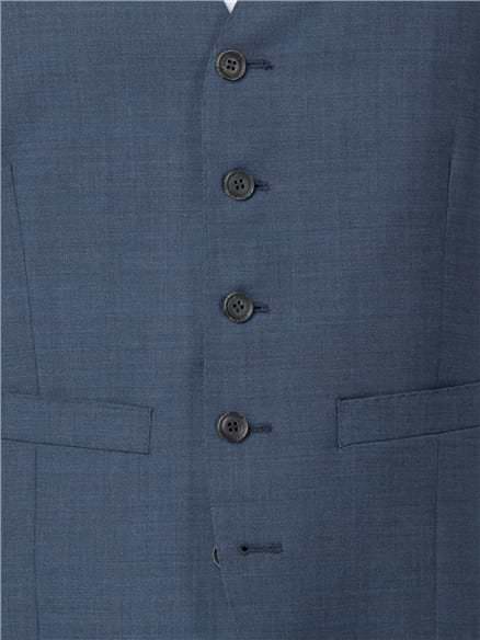 Blue Textured Tonic Camden Fit Jacket