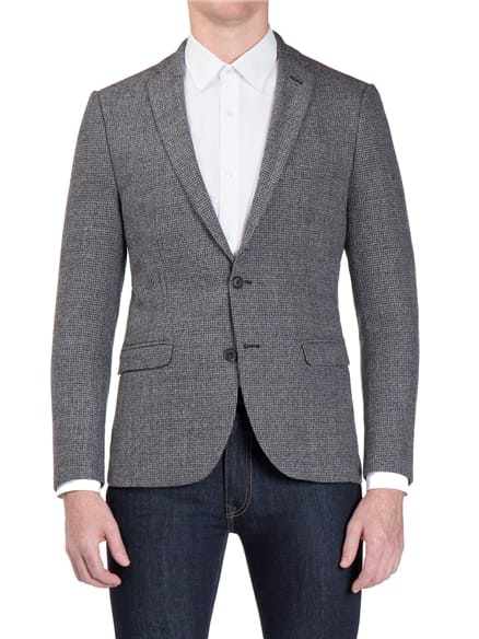 Salt and Pepper Boucle Camden Fit Jacket