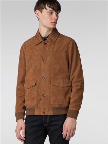 Suede Bomber Tan from Ben Sherman | Est 1963