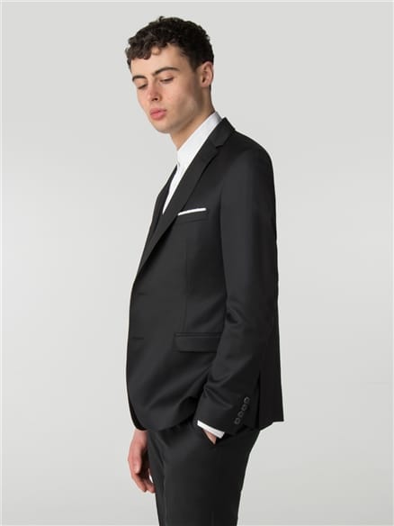 Jet Black Twill Camden Fit Jacket