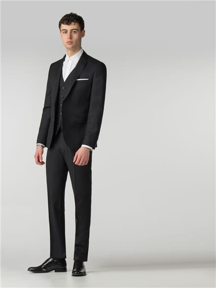 Jet Black Twill Camden Fit Jacket