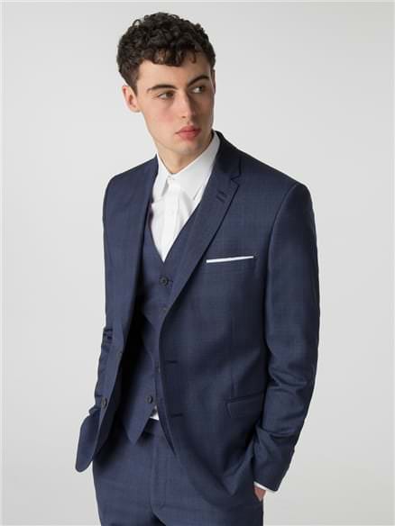 Sapphire Blue Check Camden Fit Jacket