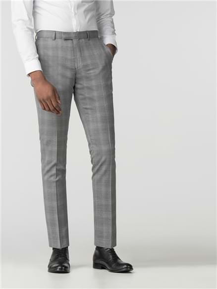 Grey With Blue Overcheck Camden Fit Jacket