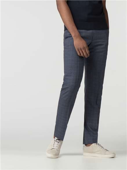 Airforce Blue Jaspe Check Jacket