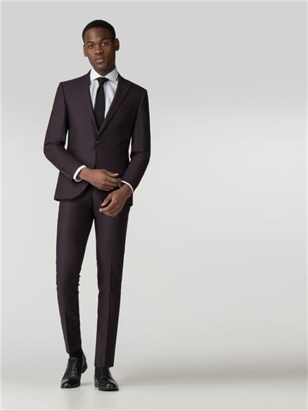 Mulberry Crepe Weave Camden Fit Jacket