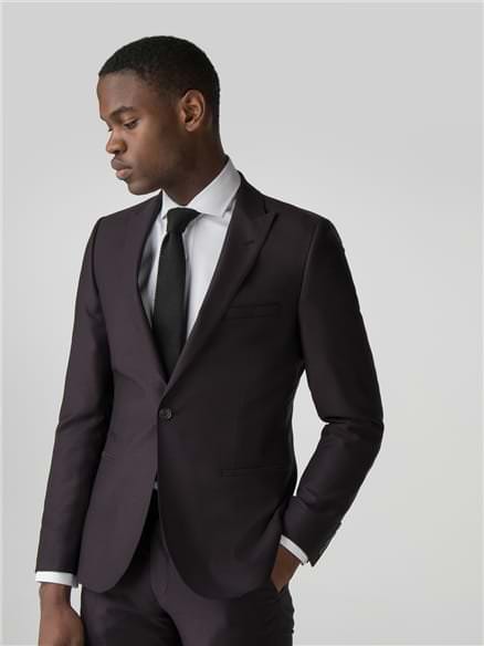 Mulberry Crepe Weave Camden Fit Jacket