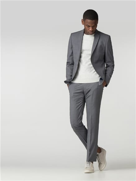 Smoked Grey Blue Micro Camden Fit Jacket