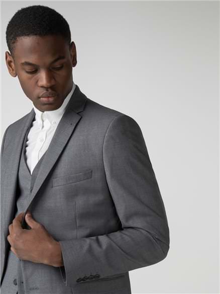 Smoked Grey Blue Micro Camden Fit Jacket