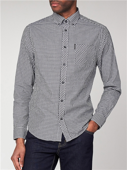 Black & White Checked Gingham Shirt | Ben Sherman | Est 1963