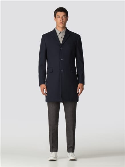 Navy Tailored Coat