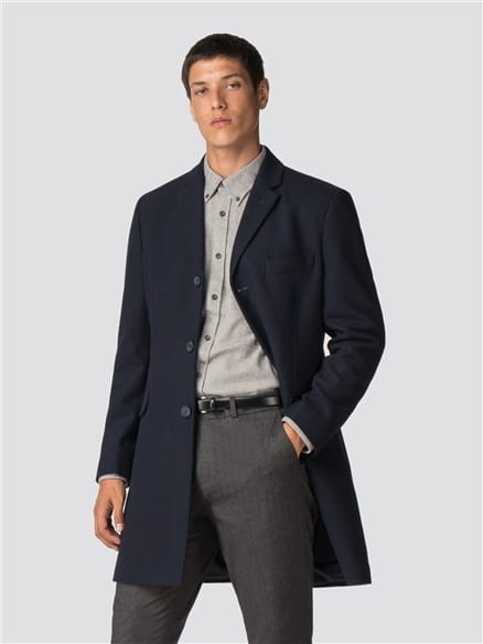 Navy Tailored Coat