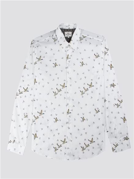 Men's Long Sleeved Duck Print Shirt | Ben Sherman | Est 1963