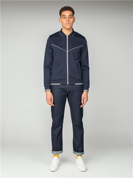 Dark Navy Tricot Track Top