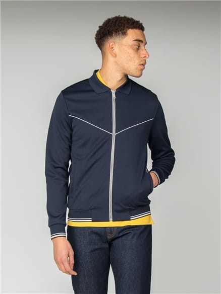 Dark Navy Tricot Track Top