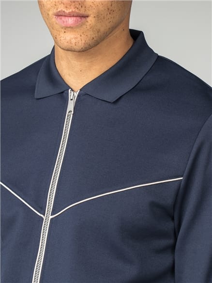 Dark Navy Tricot Track Top