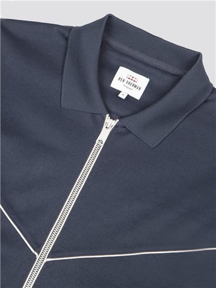 Dark Navy Tricot Track Top