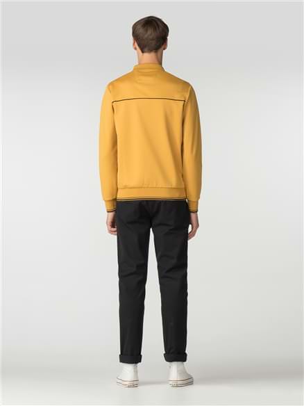 Yellow Tricot Track Top Jacket