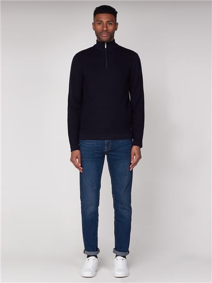 Quarter Zip Funnel Neck