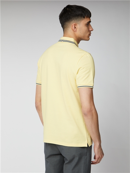 pale yellow mens polo shirts