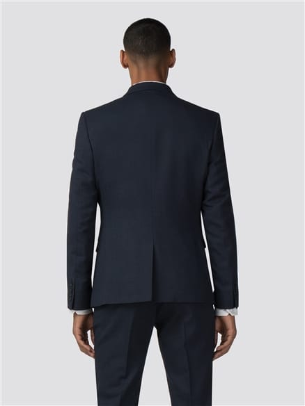 Midnight Navy Broken Effect Stretch Camden Fit Jacket