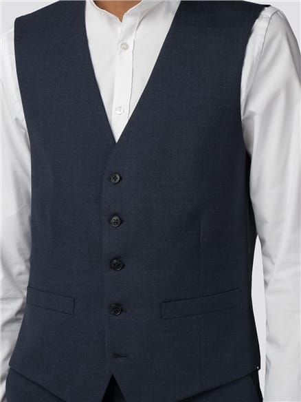 Midnight Navy Broken Effect Stretch Camden Fit Jacket