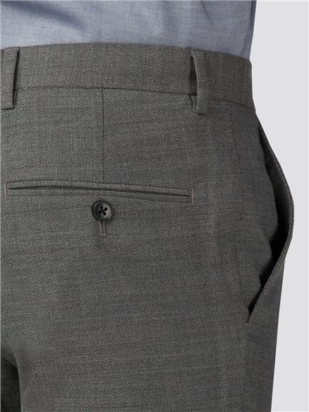 Grey High Twist Texture Stretch Camden Fit Jacket