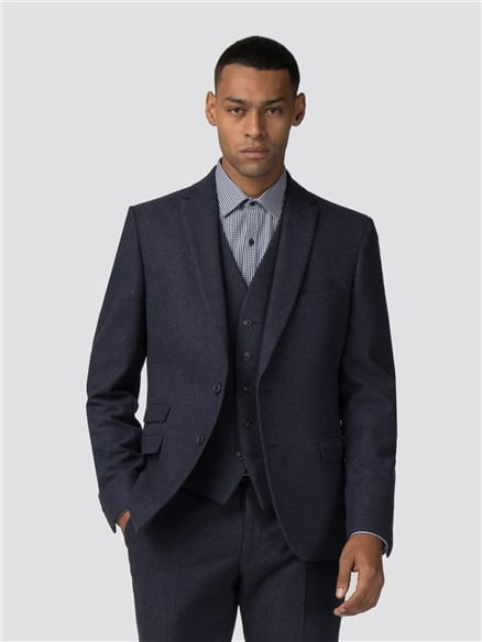 Deep Blue Tweed Donegal Camden Fit Jacket
