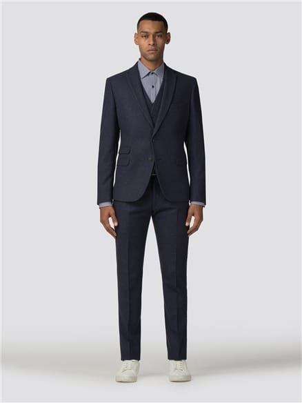 Deep Blue Tweed Donegal Camden Fit Jacket