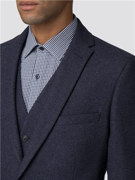 Deep Blue Tweed Donegal Camden Fit Jacket