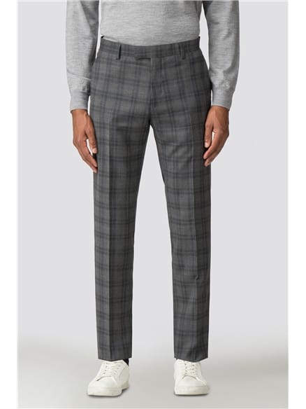 Cool Grey Blue Check Camden Fit Suit Jacket