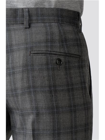 Cool Grey Blue Check Camden Fit Suit Jacket