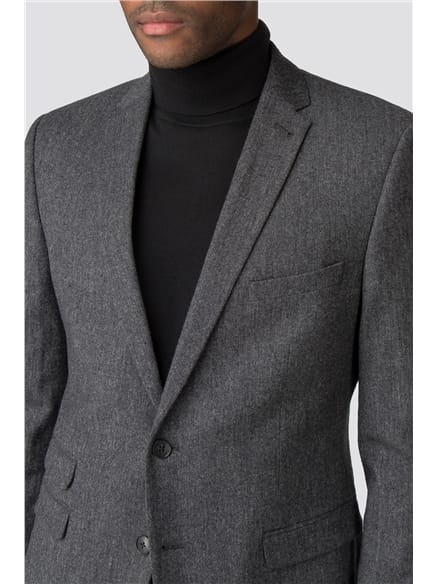 British Charcoal Tweed Camden Fit Jacket