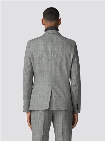 British Grey Prince of Wales Mod Check Camden Fit Jacket