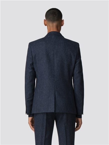 British Black Blue Tweed Camden Jacket