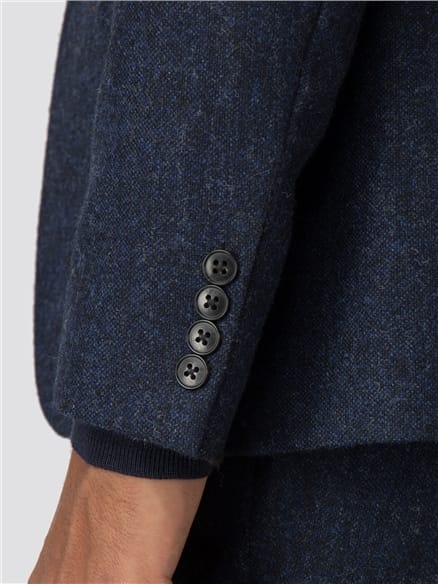 British Black Blue Tweed Camden Jacket