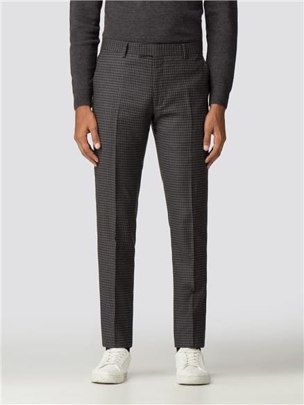 British Charcoal Check Gingham Camden Fit Suit Jacket