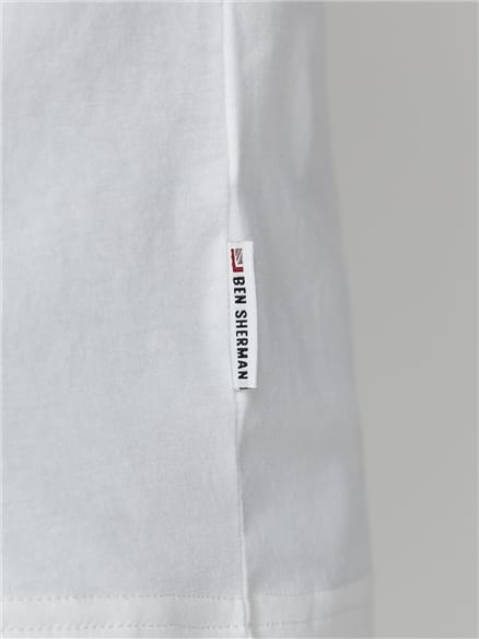 White Tropical Pocket T-Shirt