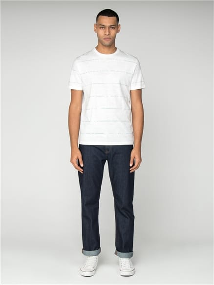 White Palm Stripe T-Shirt